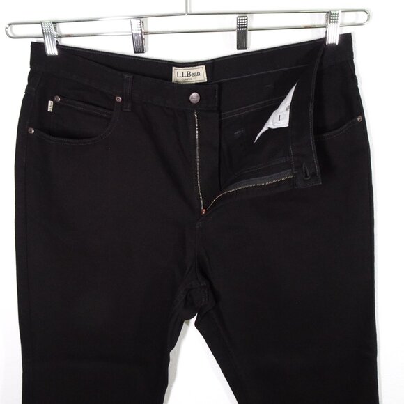 LL Bean Denim Jeans Men's Size 40x32 Black Cotton Classic Fit - Picture 5 of 11